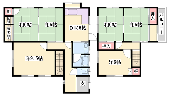 北条町東南貸戸建の物件間取画像